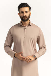Ensemble Kurta Pyjama Homme Couleur Unie Longueur Cheville Coupe Classique Vêtements Traditionnels Indiens Pakistanais Polyester Tenue Décontractée Pour Garçons - Product Image 6
