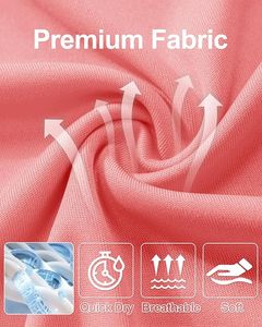 Camiseta de Manga Larga Rosa para Hombre, Protección UV UPF50+, Secado Rápido, 100% Poliéster, Color Sólido, para Natación - Product Image 6
