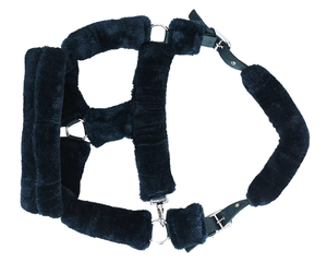 Harnais d'équitation personnalisé imprimé, rembourré en fausse fourrure chaude, avec matériau en nylon PP durable, style selle anglaise, séchage rapide - Product Image 6