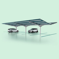 Supports au sol de panneau solaire de prix usine Supports de parking solaires galvanisés à chaud pour panneaux solaires