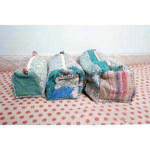 Women's Casual Vintage Tassel Zipper Daily Breathable Eco-Friendly Midi Length Shirt Dress Half Sleeve Pure Cotton Kantha Fabric - Product Image 2