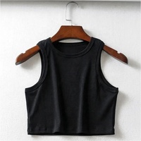 Atasan tank top wanita kualitas tinggi premium atasan crop berongga meregang cepat kering logo disesuaikan dan desain pakaian yoga