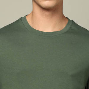 เสื้อยืดแขนสั้นสไตล์เรียบง่ายสำหรับฤดูร้อน ผ้าฝ้าย 100% ทรงหลวม ระบายอากาศได้ดี ผ้าถักด้านหน้า ป้องกันรอยยับ เหมาะสำหรับออกกำลังกาย ผู้ชาย - Product Image 5