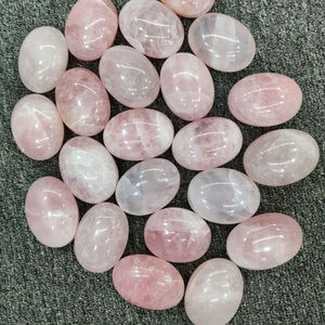 Pierre de paume en quartz rose naturel poli rose pour la guérison énergétique, la méditation et le Reiki - Vente en gros - ASY Crystal Export - Product Image 6