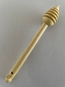 Handmade <b>Moroccan</b> Lemon Wood Eco-Friendly Honey Dipper and Lemon Squeezer with Long Handle and <b>Mirror</b> Polish - Product Image 6