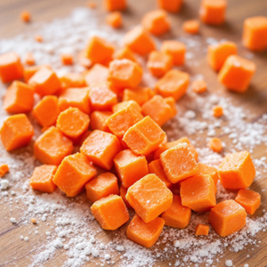 Cubo de Zanahoria Congelado IQF, Procesado con Conservación de Agua, Mantiene la Textura Jugosa, Aroma Fresco, Empaque a Granel, Grado Alimenticio Uno - Product Image 2