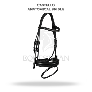 Bridon anatomique CASTELLO, taille complète, pour l'équitation anglaise, confort du cheval assuré - Product Image 2