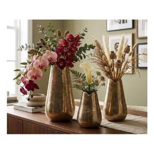 Vases décoratifs modernes en aluminium martelé faits à la main pour salon, table à manger, centre de table, décoration de mariage et de fête - Product Image 3