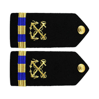 Logo Kustom Pin Keselamatan Reflektif Kain Epaulet Bahu Bordir Lencana Bordir Grosir Aksesori Seragam Tahan Lama
