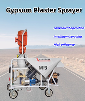 Machine automatique de plâtrage de mortier de ciment mural Pulvérisateur de plâtre de mortier avec pompe Srcew Petit pulvérisateur automatique de gypse Prix