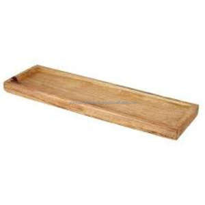 Plateau de service Heritage | Plateau en bois rectangulaire avec poignées sculptées à la main | Qualité supérieure - Product Image 3