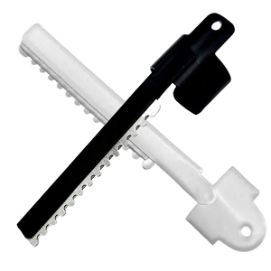 Navaja de Afeitar Recta de Acero Inoxidable de Alta Calidad para Barbería, Cuchillas Reemplazables, Color Personalizado, Bajo MOQ, Navajas con Anillo para el Dedo, OEM - Product Image 1