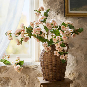 Vase pichet en osier, vase en rotin haut, récipient décoratif pour fleurs, pièce d'appoint de style vintage, parfait pour la décoration intérieure - Product Image 6