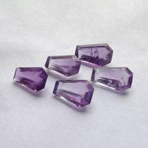 Piedra Preciosa Suelta de Amatista Natural de Calidad AAA+ en Forma de Ataúd, Corte Facetado y Calibrado, Disponible en Todos los Tamaños - Product Image 5