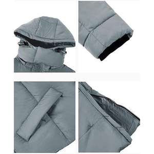 Chaqueta de Invierno MAGNUS WEARS de Primera Calidad, Larga, con Capucha de Piel Sintética, Transpirable, Talla Grande para Hombre, con Forro de Fibra de Bambú y Cierre de Cremallera - Product Image 2