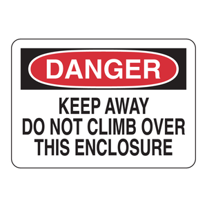 Panneau d'avertissement de danger Brady DANGER 7x10 pouces pour intérieur/extérieur - Product Image 2