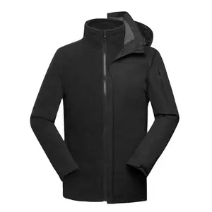 Giacca invernale 2024 personalizzata OEM elegante giacca impermeabile con Logo personalizzato giacca di pelle invernale ricamata giacca Softshell da uomo