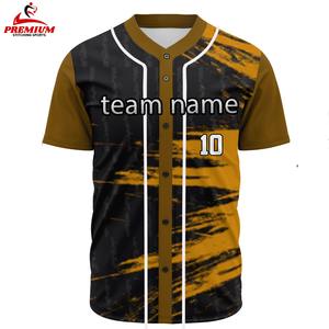 Maillot de baseball unisexe respirant grande taille personnalisable avec nom d'équipe, léger, col en V, ajustable, de haute qualité - Product Image 3