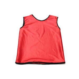 Red Sleeveless Mesh <b>Training</b> <b>Bib</b> Vest Unisex Adult Breathable Sport Jersey All Seasons Regular Fit - Product Image 3