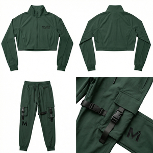 Premium Black Compression Gym Running Training Activewear Set Maluza Compression Tracksuit - Product Image 6