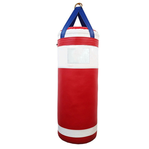 <b>Boxing</b> Training Red & White Green PU Durable Sand Filled Lace-up Closure Adult Use Made With Premium Quality Leather - Product Image 1