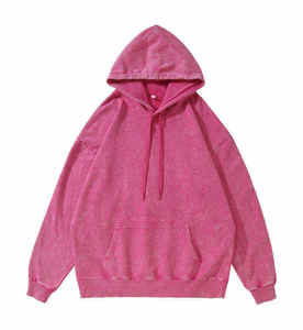 Sudadera con capucha vintage para mujer, lavada al ácido, con bolsillo canguro, estilo streetwear de invierno, con estampado frontal personalizado, de tela gruesa. - Product Image 5