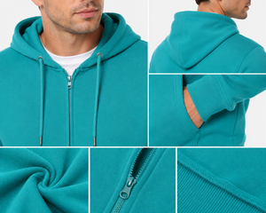 Casual <b>mens</b> hooded <b>zip</b> <b>top</b> delivering modern comfort breathable softness and stylish versatility for everyday relaxed fashion - Product Image 6