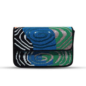 Bolso de Mano Artesanal de Lujo Indio, Multicolor, Forma de Baguette, Duradero, Estilo Étnico, Hecho a Mano, con Cristales, Accesorios de Moda, para Uso Diario - Product Image 2