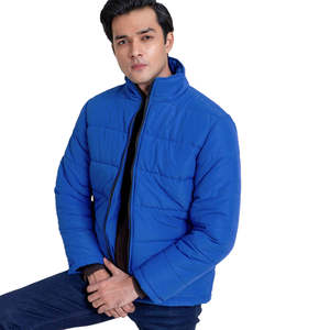 Chaqueta Acolchada Extra Grande con Capucha, Diseño con Logotipo, OEM, Alta Calidad, Color Verde Oliva, Estampado de Burbujas, Chaquetas Personalizadas para Hombre - Product Image 1