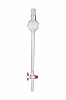 MAYALAB Réservoir de solvant transparent en verre borosilicaté avec robinet PTFE, boule de stockage, colonne de chromatographie, ouverture sous pression, OEM