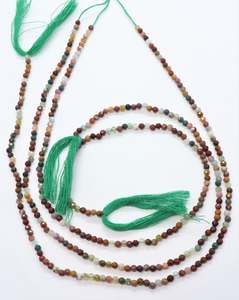 Cuentas de Jaspe Natural de Desierto AAA en Forma de Rondelle de 3 MM, Cuentas de Jaspe Facetadas de 13 Pulgadas, Forma de Rondelle de Jaspe de Lujo - Product Image 1