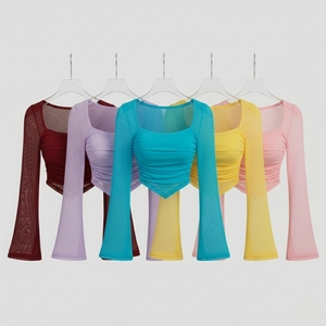 Camiseta Corta Moderna para Mujer, Ecológica, con Estampado, de Secado Rápido, Transpirable, Corte Regular, Informal, de Verano, Manga Corta - Product Image 1