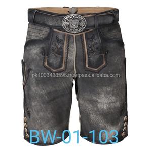 Pantalons bavarois sur mesure en gros, Lederhosen sur mesure, cuir véritable, short Lederhose pour hommes - Product Image 4