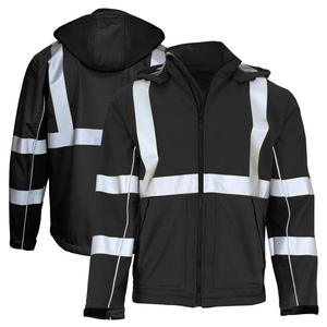 Veste pour homme, hiver, décontractée, haute visibilité, 100% polyester, vêtements de travail, bandes réfléchissantes, sécurité, veste de travail - Product Image 6