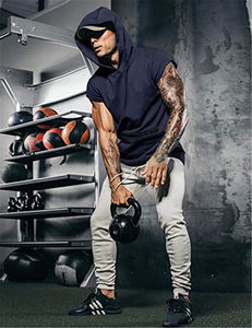 Sudadera Ligera sin Mangas para Gimnasio, para Hombre, para Correr, Transpirable, Informal, Deportiva, Tejido Suave y Transpirable - Product Image 6