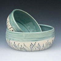 GOD GRACE OVERSEAS Ensemble de bols de service de mariage en porcelaine fine céramique, poli, de luxe moderne, avec couvercle, écologique, isotherme