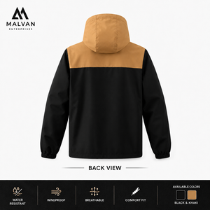 Veste Softshell Homme Imperméable et Coupe-Vent à Capuche pour l'Automne, en Toile Simple Couche, Idéale pour l'Alpinisme et les Activités de Plein Air - Product Image 2