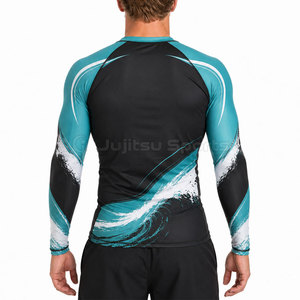 JUJITSU SPORTS Rashguard de sport à manches longues pour homme, léger, respirant, en matière extensible écologique Spandex/Polyester - Product Image 2