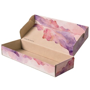 Eco Friendly Kraft Corrugated Mailer <b>Boxes</b> Custom Gift Packaging with Spot Print & Recycled <b>Brown</b> Kraft Material - Product Image 1