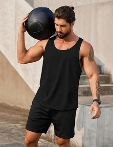 Débardeurs Sportifs Homme 100% Polyester Col Rond Uni Respirants Séchage Rapide Écologiques – Vente en Gros AMERICAN TRENCH CLOTHING - Product Image 2