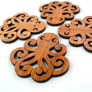 Posavasos de madera con diseño de corte por láser, ideal para eventos temáticos bohemios, suministros artesanales hechos a mano para pedidos a granel de pequeñas empresas - Product Image 3