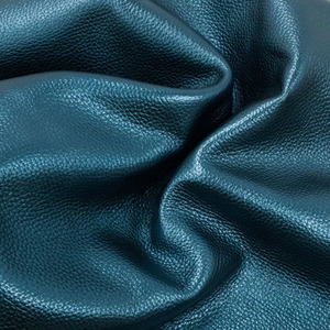 Genuine Pebble Grain Teal <b>Leather</b> Material For Handcrafted Purses Wallets Watchbands Shoes And Book Binding Applications - Product Image 3