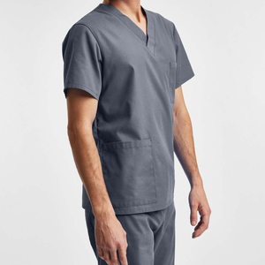 Straight Leg Stretchable Waist Scrub Suits For <b>Doctors</b> And Nurses Unisex Scrub <b>Set</b> Medical Scrubs Uniforms - Product Image 5