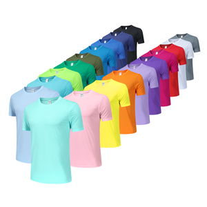 เสื้อยืดคอกลมแขนสั้นผู้ชาย สีพื้น ดูดซับความชื้น ทรงเข้ารูป โพลีเอสเตอร์ 100% ใส่ได้ทุกฤดู - Product Image 2