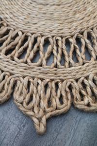 Bestseller Waterproof Disposable Striped Woven Handcrafted Jute <b>Placemat</b> for Home Wedding - Product Image 2