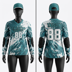 Camiseta de Paintball para Hombre, 180 GSM, Malla de Poliéster Premium, Rosa y Blanco, Secado Rápido, Antibacterial, Anti-UV, Transpirable, Paneles Acolchados, Personalizable - Product Image 1