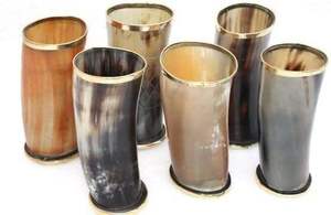 Polished Organic Material Animal Drinking Horn Glass Wine Cup Molding Natural Shape Beer Glass Tableware Drink Accessories - Product Image 5