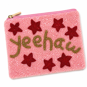 Monedero de Lujo Hecho a Mano con Cuentas de Cristal Yeehaw, Cartera con Cremallera Estilo Vaquero del Oeste, Regalo de Rodeo, Venta al por Mayor OEM ODM - Product Image 1
