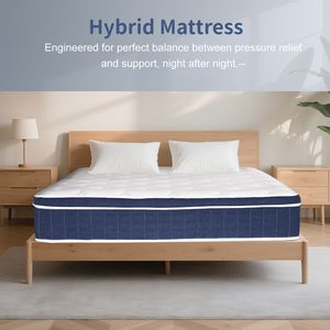 Materasso Ibrido Ortopedico King Size 14 Pollici in Memory Foam con Molle Insacchettate, Supporto Medio-Rigido, Isolamento del Movimento, Qualità sulle Bordi - Product Image 3