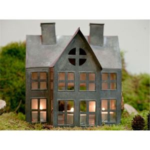 Lot de bougeoirs en métal noir style nordique, lanternes décoratives en fer pour bougies chauffe-plat, idéal pour la maison, le jardin et les mariages - Product Image 2